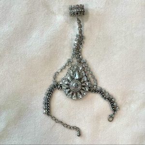 Rhinestone Bracelet & Ring